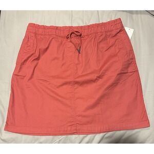 Croft Barrow Utility Skirt Womens Size XL Utility Skirt Drawstring Pockets NWT
